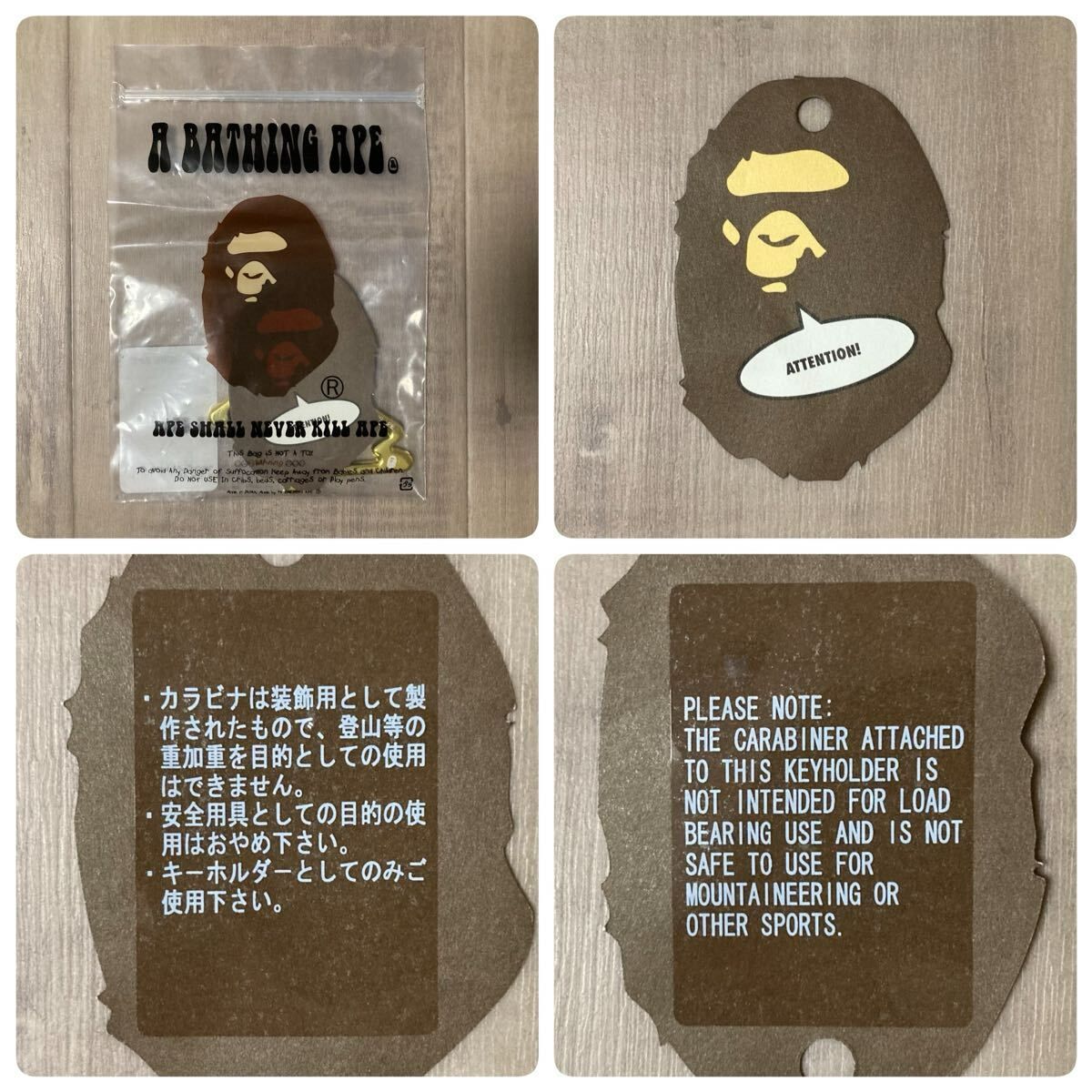 ☆新品☆ BAPE STA カラビナ ゴールド a bathing ape STAR エイプ 