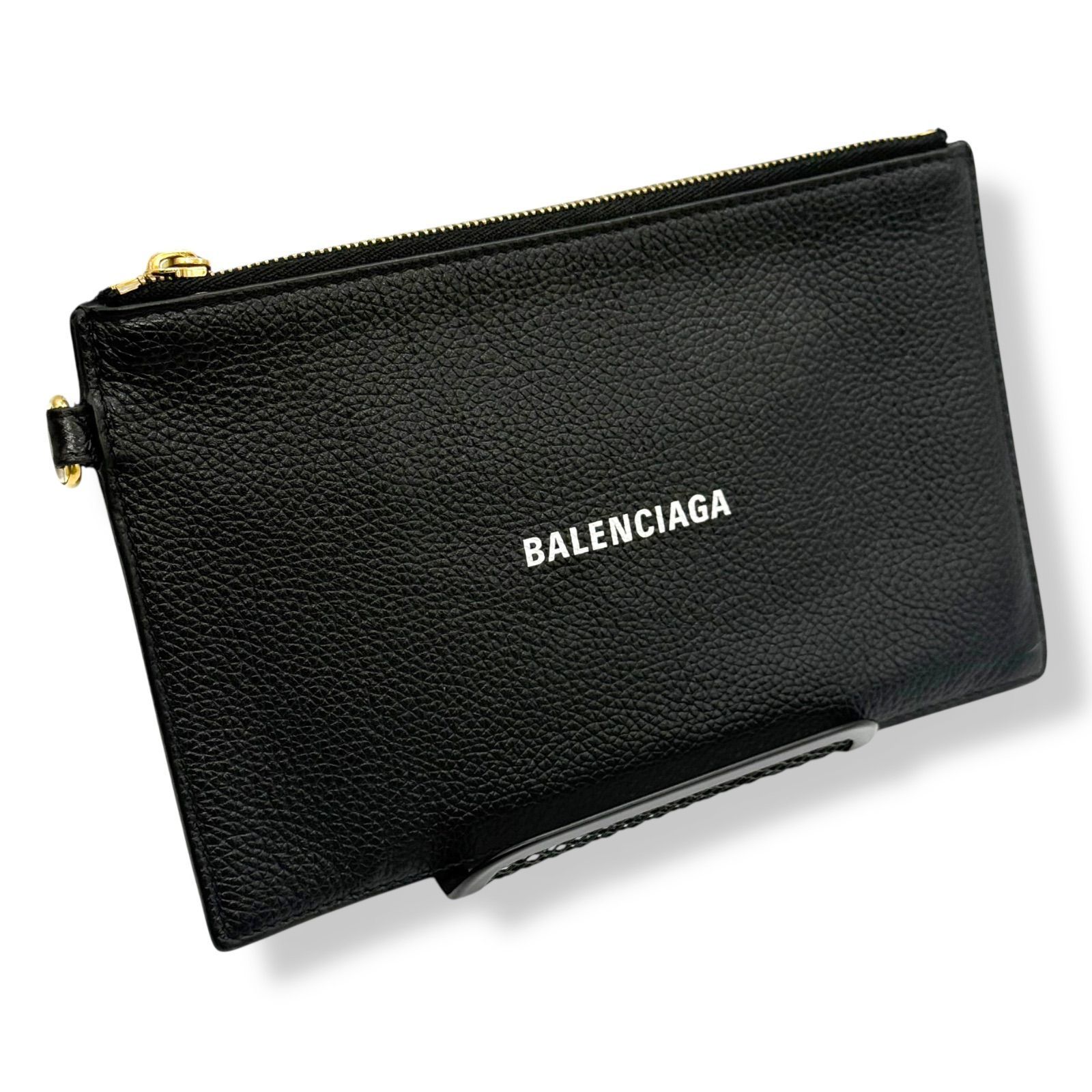 使用少 BALENCIAGA バレンシアガ ロゴ キャッシュポーチ 659783 