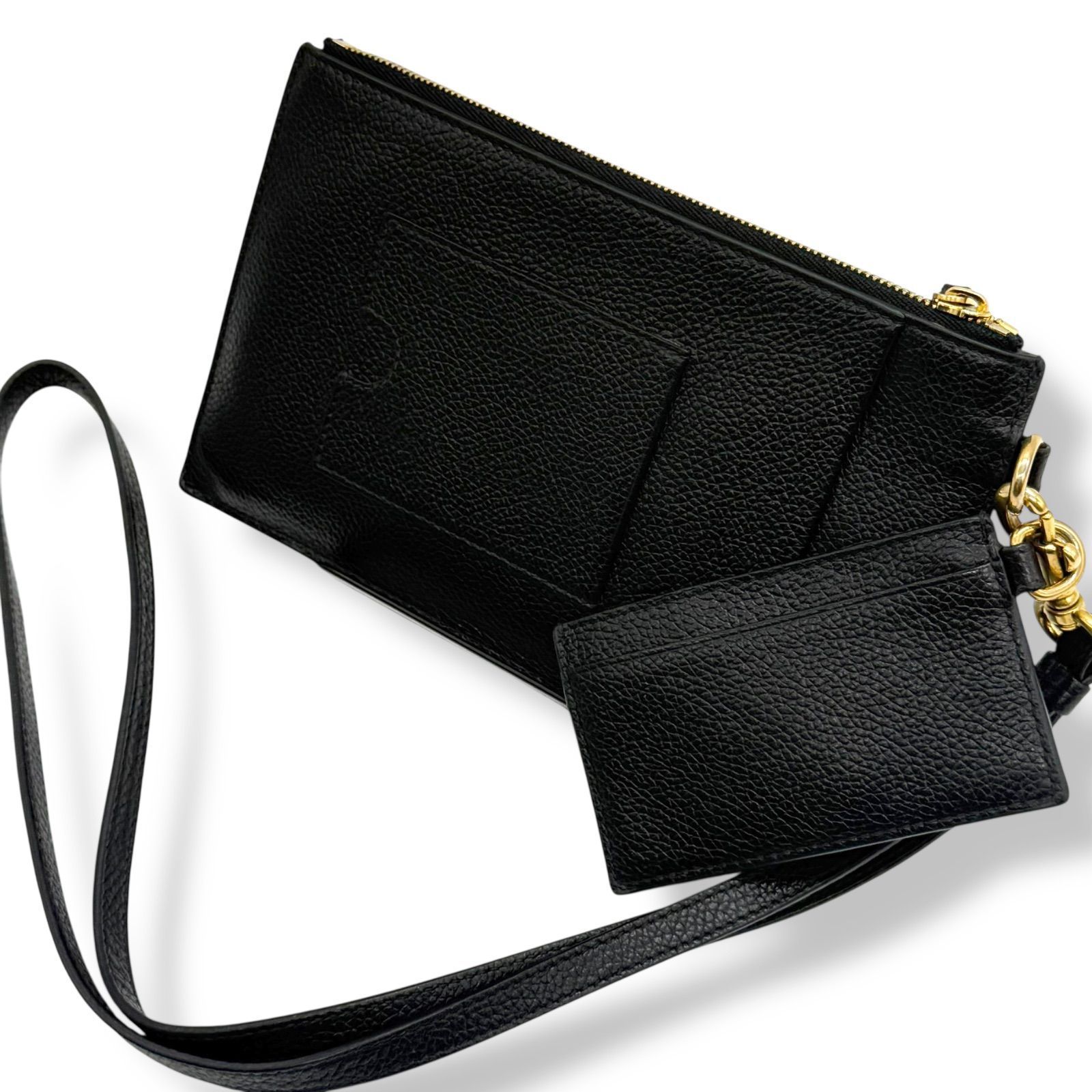 使用少 BALENCIAGA バレンシアガ ロゴ キャッシュポーチ 659783 