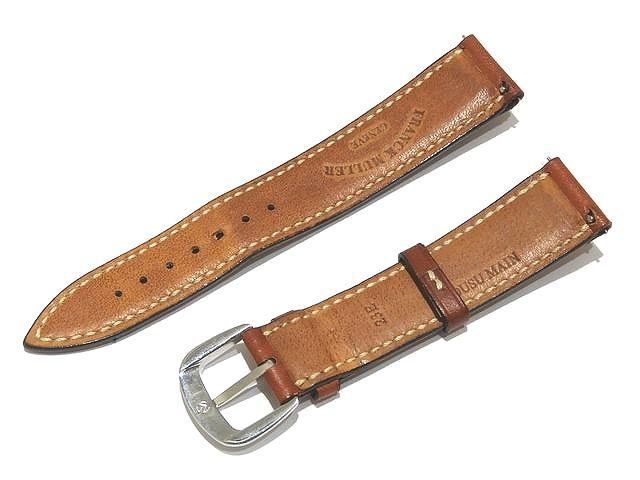フランクミュラー 純正 革ベルト 尾錠付き ブラウン レザー ラグ約18mm