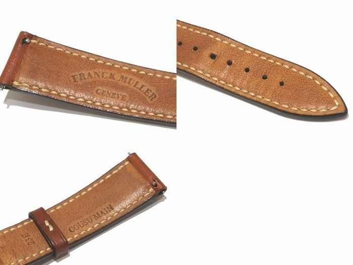 フランクミュラー 純正 革ベルト 尾錠付き ブラウン レザー ラグ約18mm
