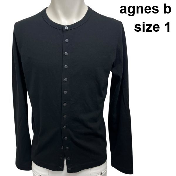 アニエスベー Agnes b カーディガン カーディガン プレッション
