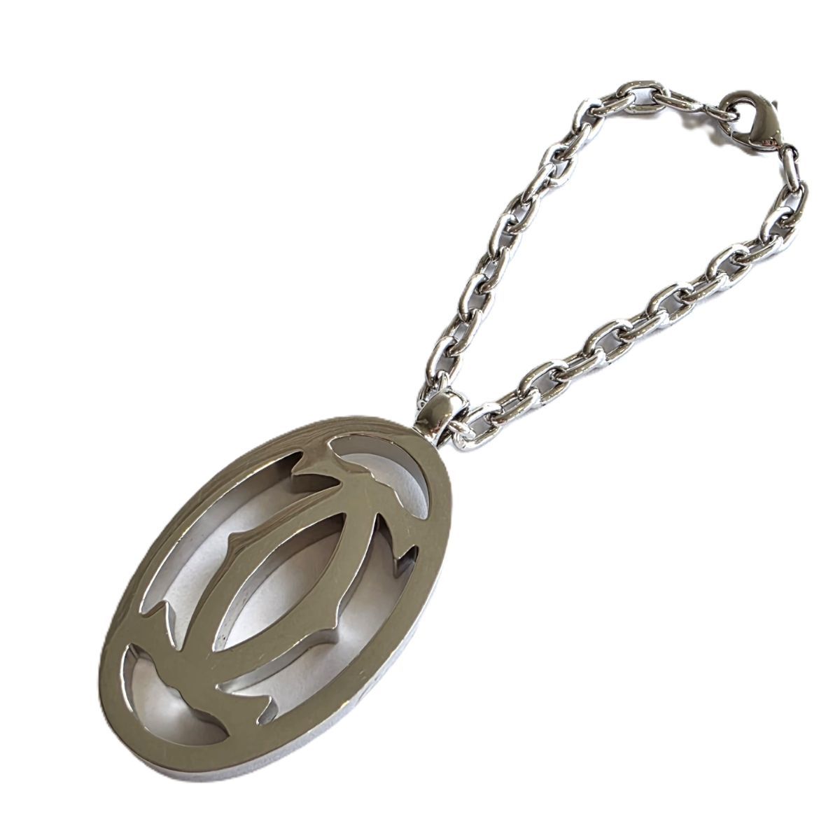 CARTIER カルティエ 2C ツーシー モチーフ キーホルダー トップ ロゴ