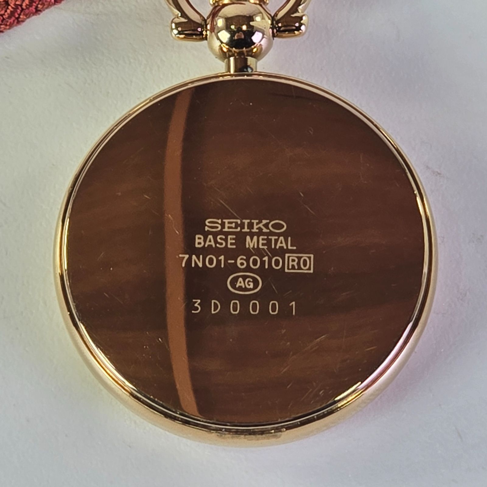 SEIKO 懐中時計 ゴールド 7N01-6010 保証 稼働品 電池交換済 ゴールド 