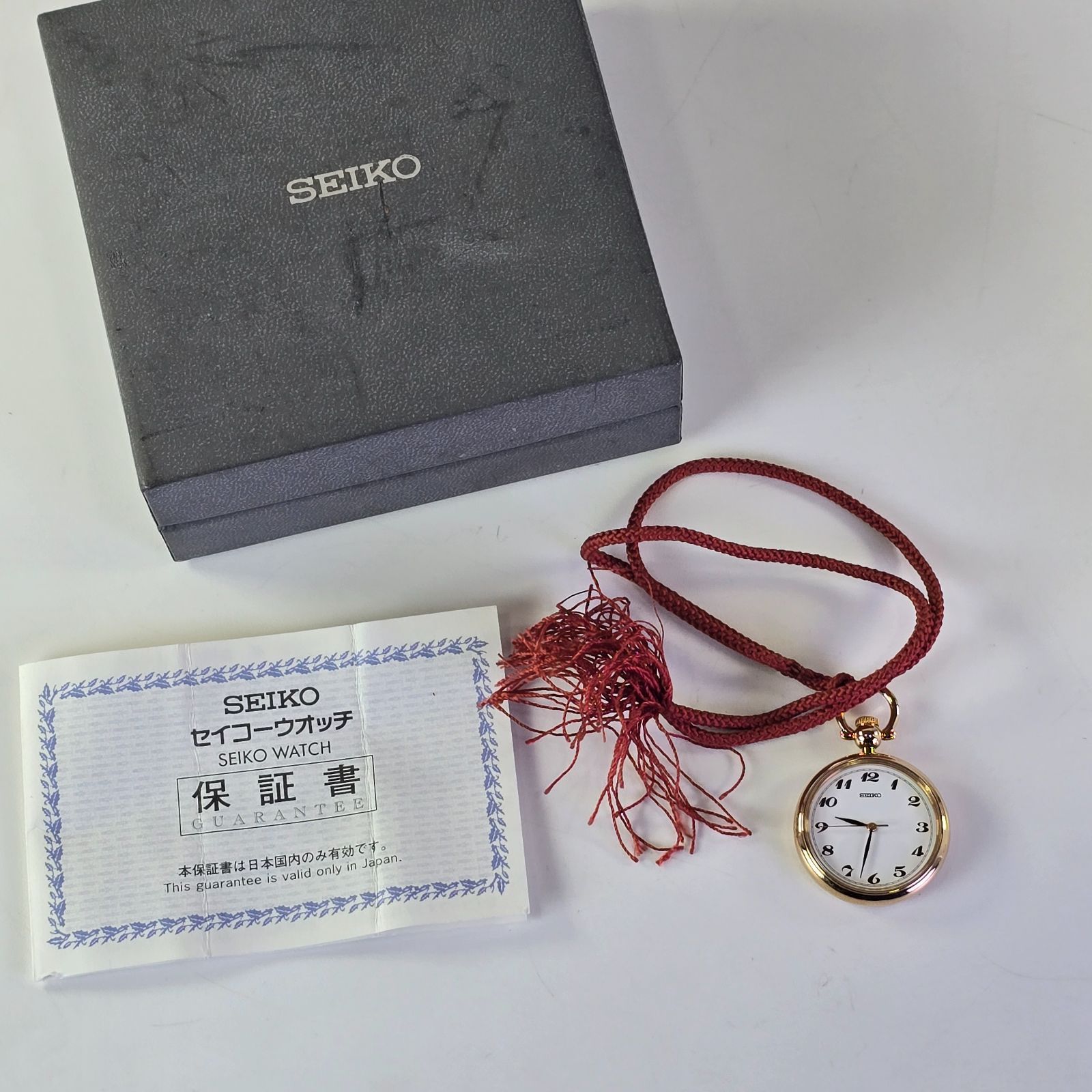 SEIKO 懐中時計 ゴールド 7N01-6010 保証 稼働品 電池交換済 ゴールド 