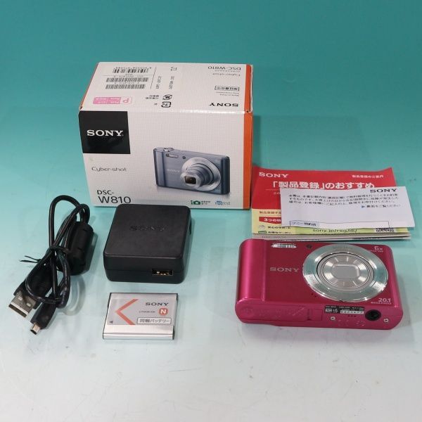 中古動作品 SONY Cyber-shot/サイバーショット DSC-W810 2010万画素 6
