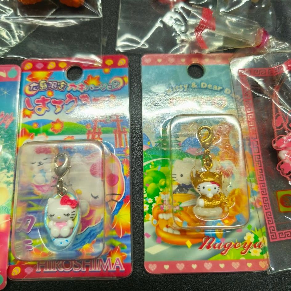 ご当地キティ ストラップ ファスナーマスコット 広島 信州 名古屋限定