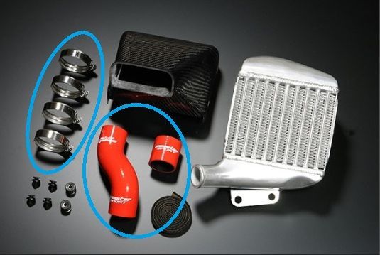 【ノーマルインタークーラー使用不可】【未使用】インタークーラーホース　アルトワークス[HA36S]　モンスタースポーツ　MS0160　229920-7350M