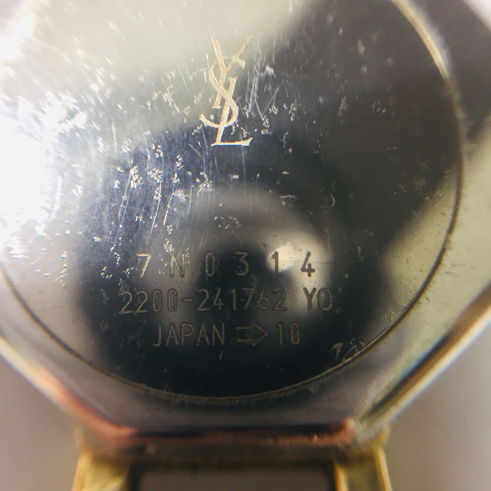 S【ジャンク】イヴ・サンローラン YSL オクタゴン 2200-241762 腕時計