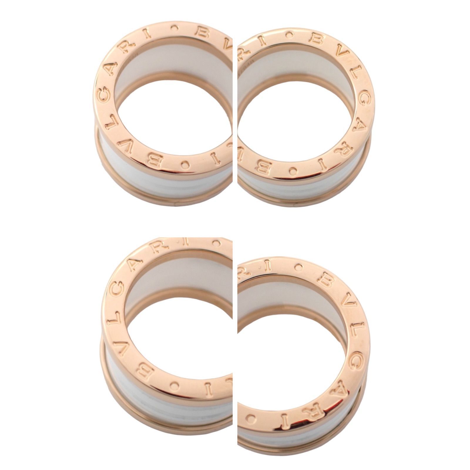BVLGARI ブルガリ 49 B-zero1 ビーゼロワン リング 指輪 750 K18 PG RG 