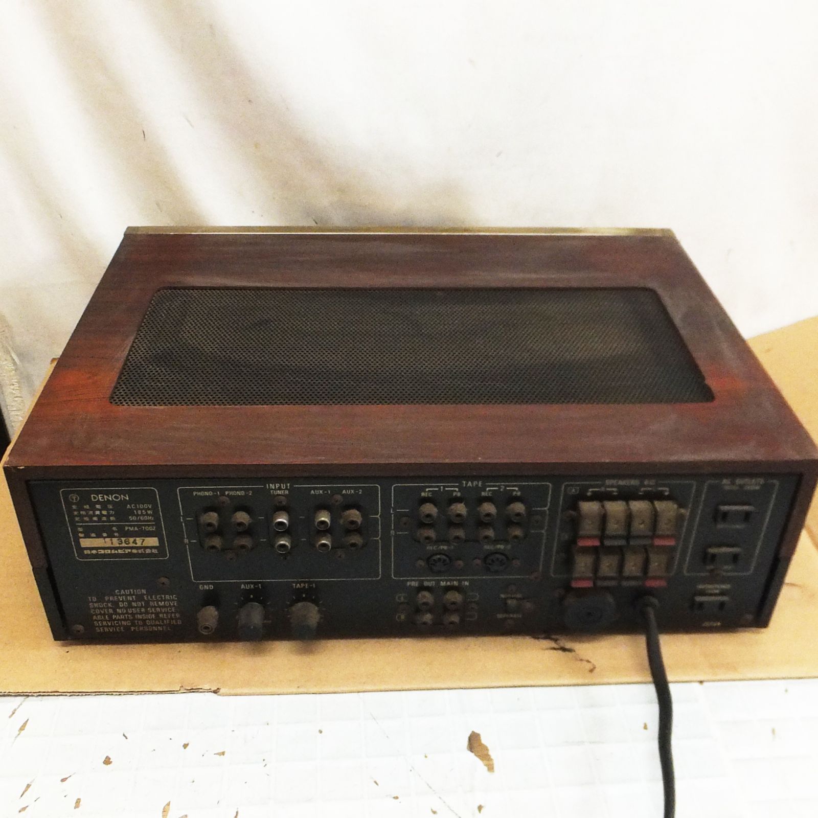 DENON デノン プリメインアンプ名機PMA-700Z 整備済完動品 動作良好 R925