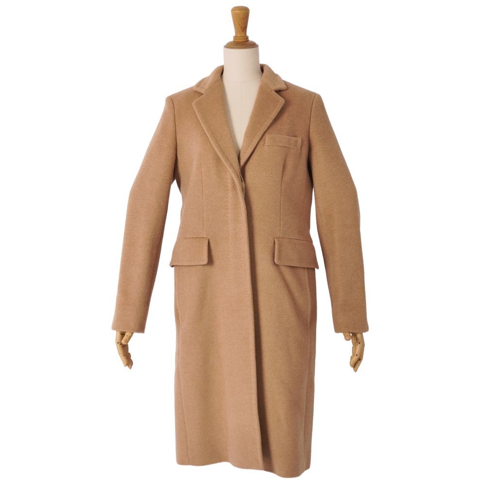 ★美品★MaxMara マックスマーラ 白タグ キャメル ロングコート★ 美品 マックスマーラ Max Mara コート 白タグ ロングコート キャメル1