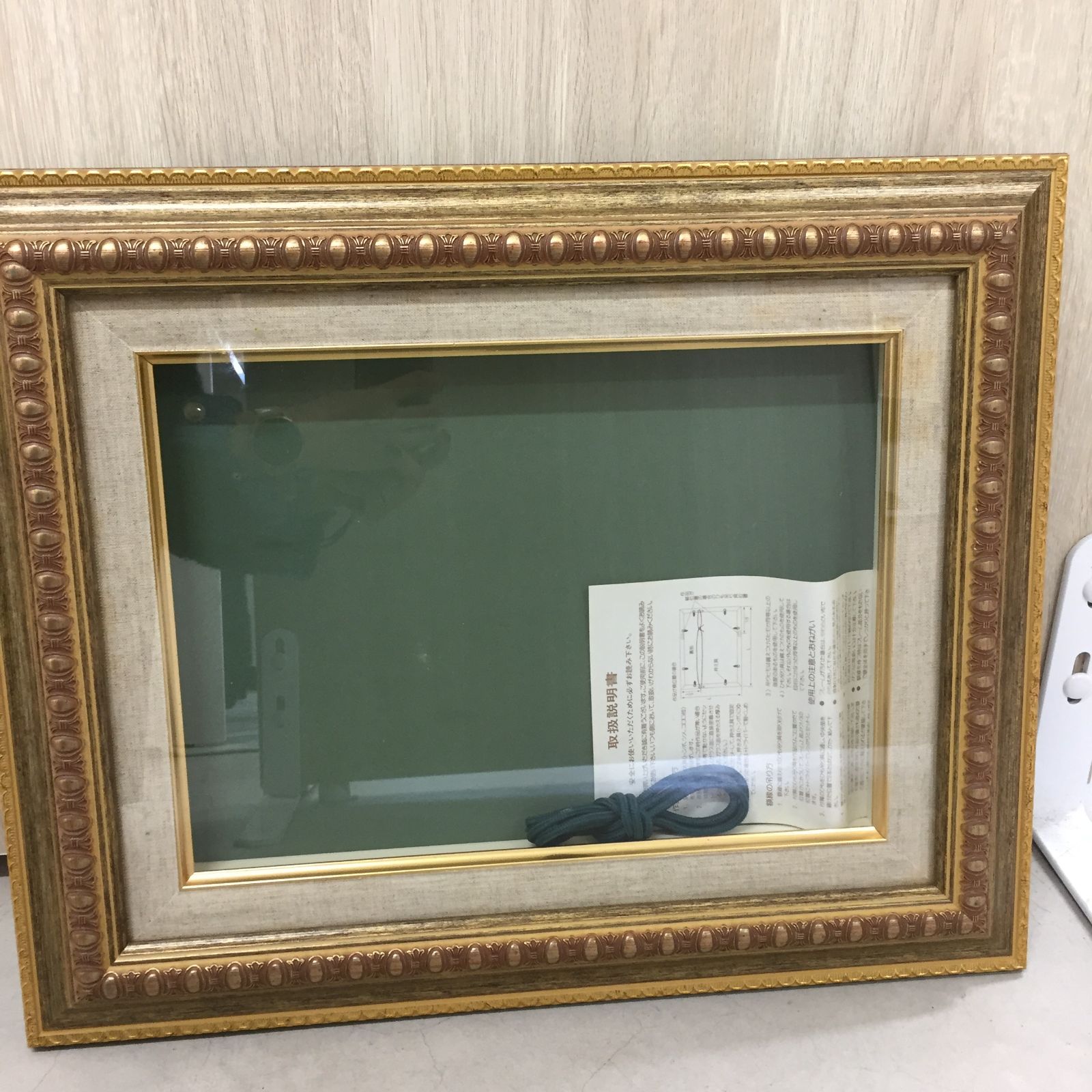 S【ヴィンテージ】油絵 額縁 絵画 キャンパス アート ゴールド調 保管