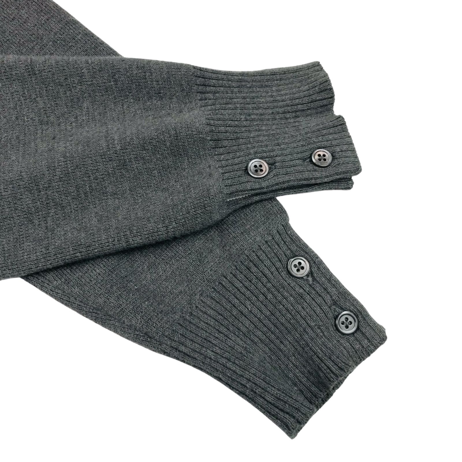 THOM BROWNE☆トムブラウン・キッズ ミラノステッチ 4BAR Vネック