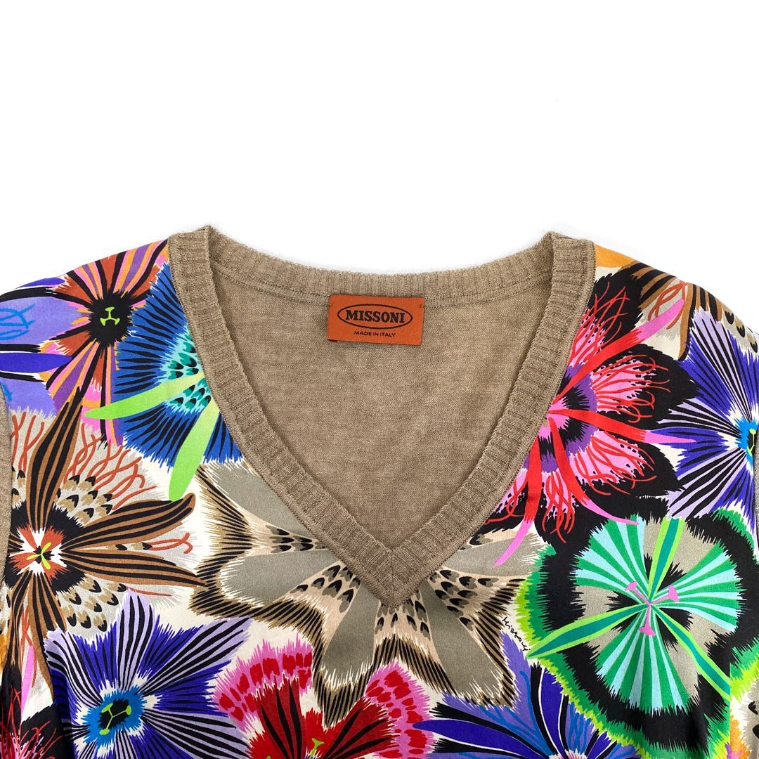 極美品】MISSONI ミッソーニ イタリア製 ボタニカルフラワープリント