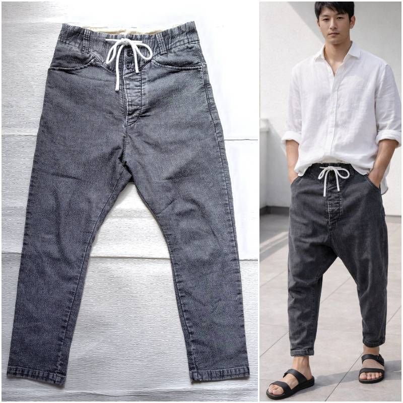 NATAL DESIGN サルエルパンツ XS ダークグレー【遊び心と機能が交差