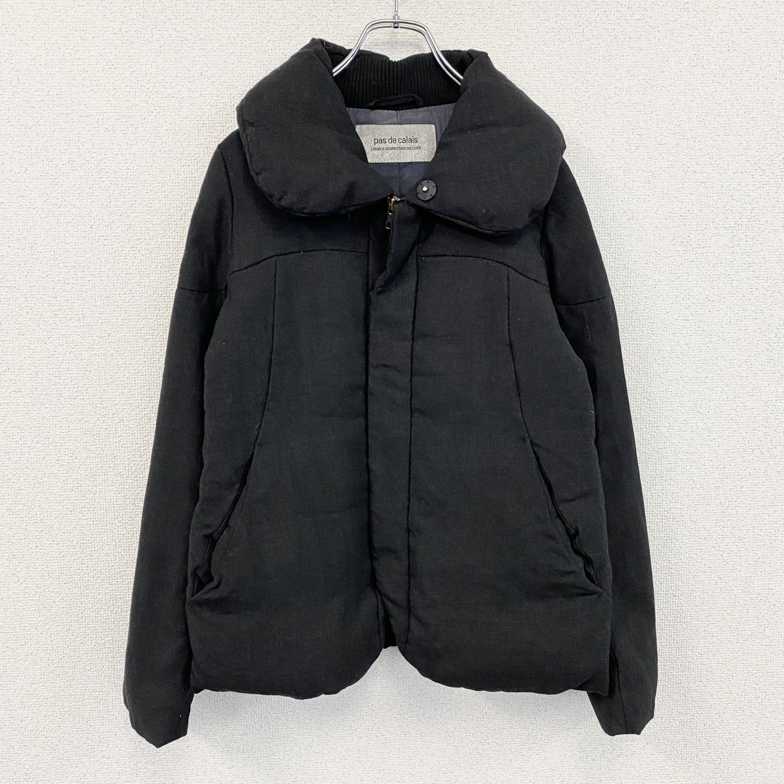 古着 used pas de calais パドカレ ダウンジャケット 比翼仕立て 黒 