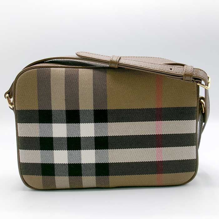 新品】バーバリー バッグ ショルダーバッグ BURBERRY コットン レザー