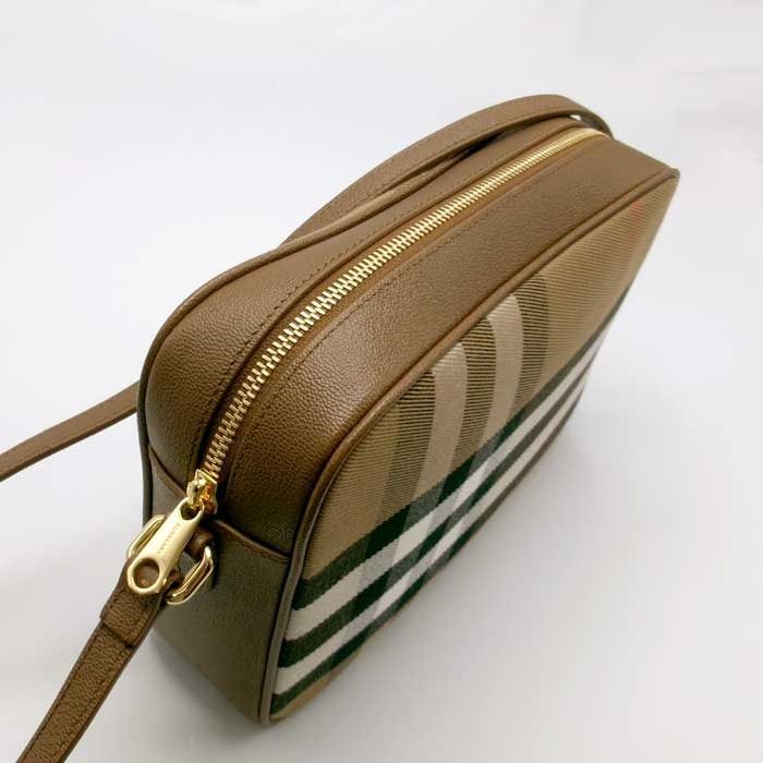 新品】バーバリー バッグ ショルダーバッグ BURBERRY コットン レザー
