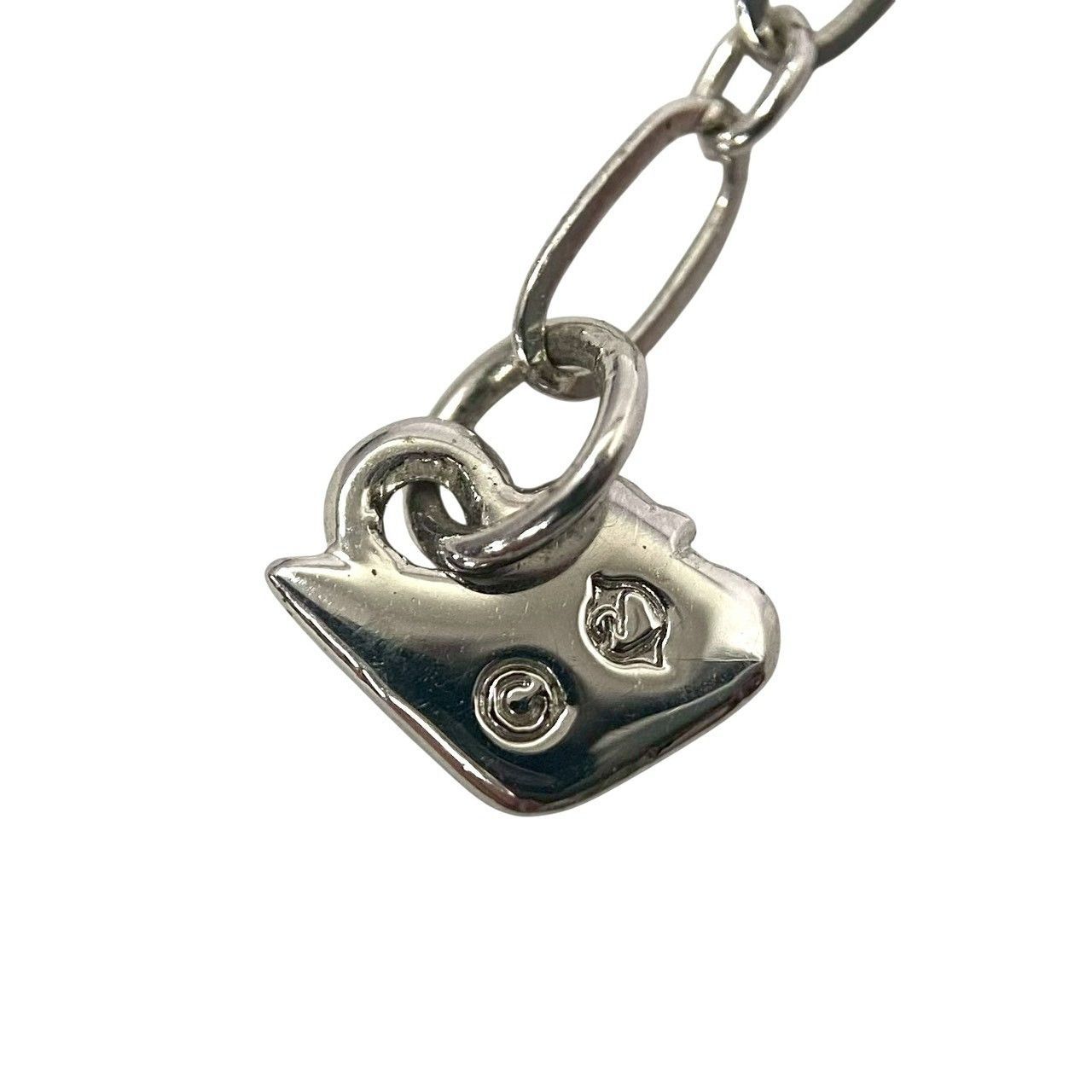 U【SWAROVSKI】スネークチェーン ネックレス 一粒 ストーン クリスタル 