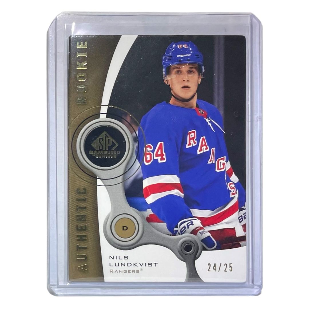 UPPER DECK NHLカード SP GAME USED NILS LUNDKVIST RANGERS /25 #R-74 送料無料 中古 IT2