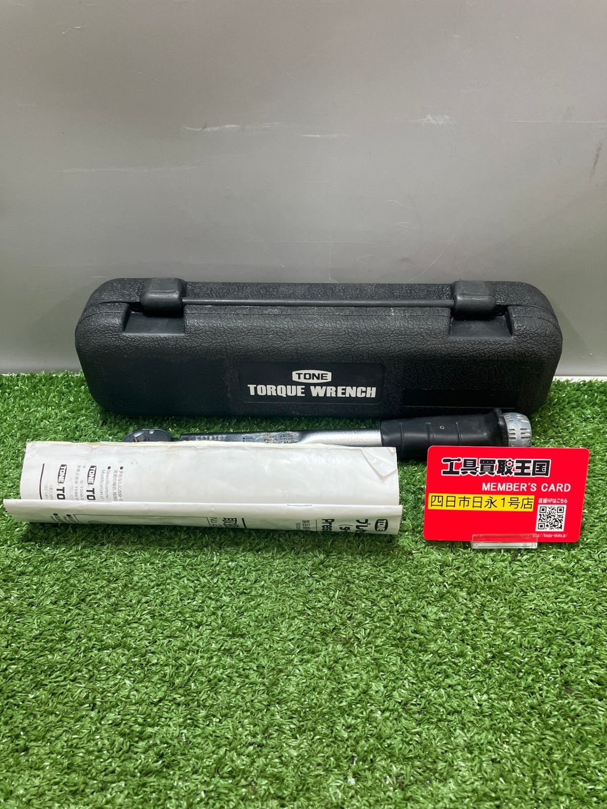 【中古品】【0936】トネ(TONE) プレセット形トルクレンチ(ダイレクトセットタイプ) 差込角6.35mm(1/4