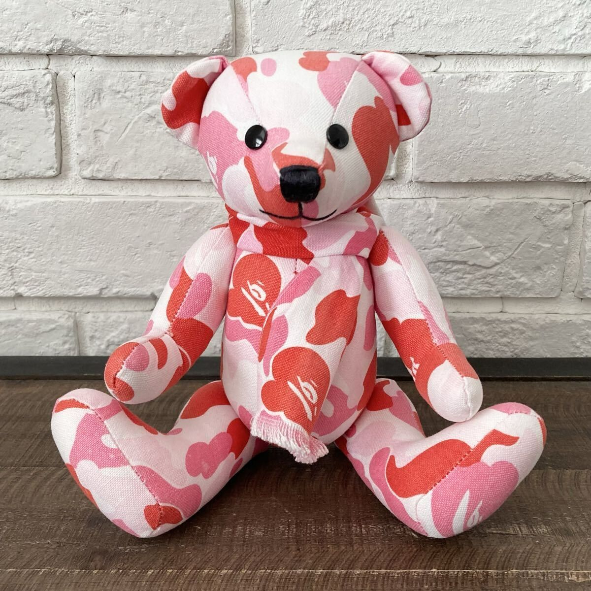 BAPE テディベア a bathing ape ABC CAMO PINK Teddy Bear エイプ