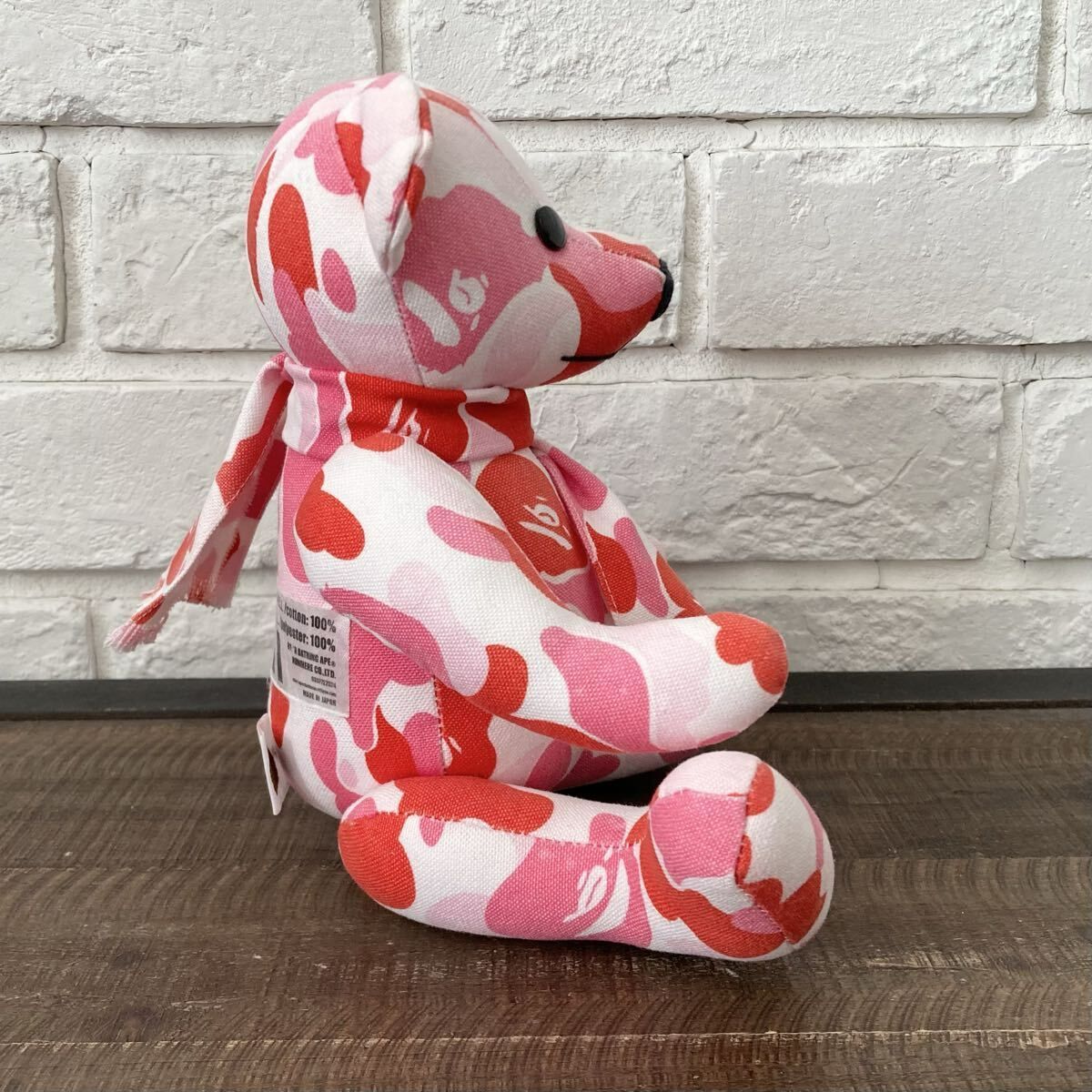 BAPE テディベア a bathing ape ABC CAMO PINK Teddy Bear エイプ