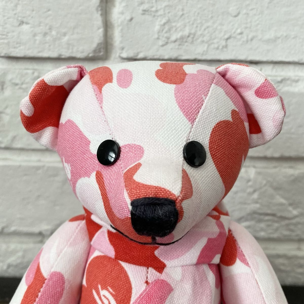 A BATHING APEのテディベア BAPE テディベア a bathing ape ABC CAMO PINK Teddy Bear エイプ