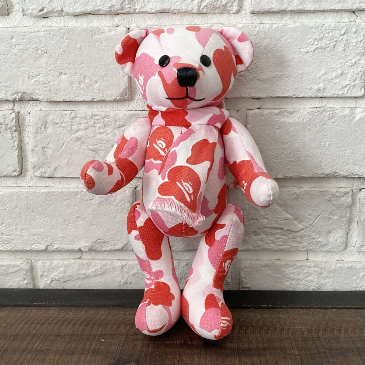 BAPE テディベア a bathing ape ABC CAMO PINK Teddy Bear エイプ