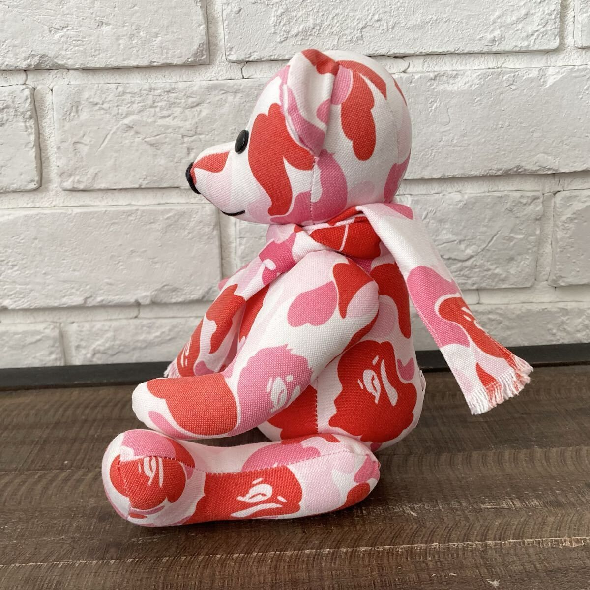 A BATHING APE テディベア カモフラぬいぐるみ アベイシングエイプ BAPE テディベア a bathing ape ABC CAMO PINK Teddy Bear エイプ