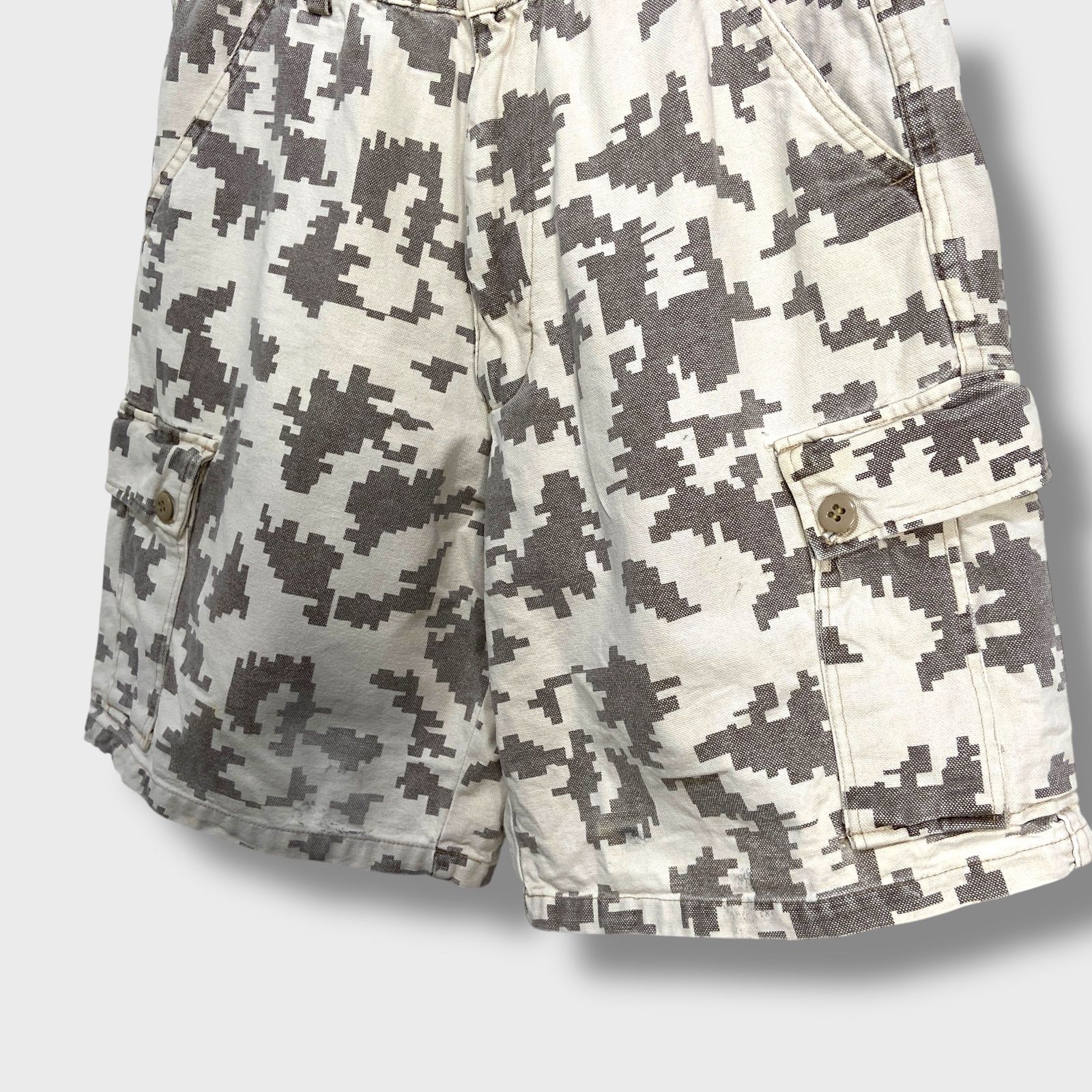 ☆STUSSY☆ステューシー☆カーゴショーツ☆デジカモ☆90s☆USA製☆迷彩