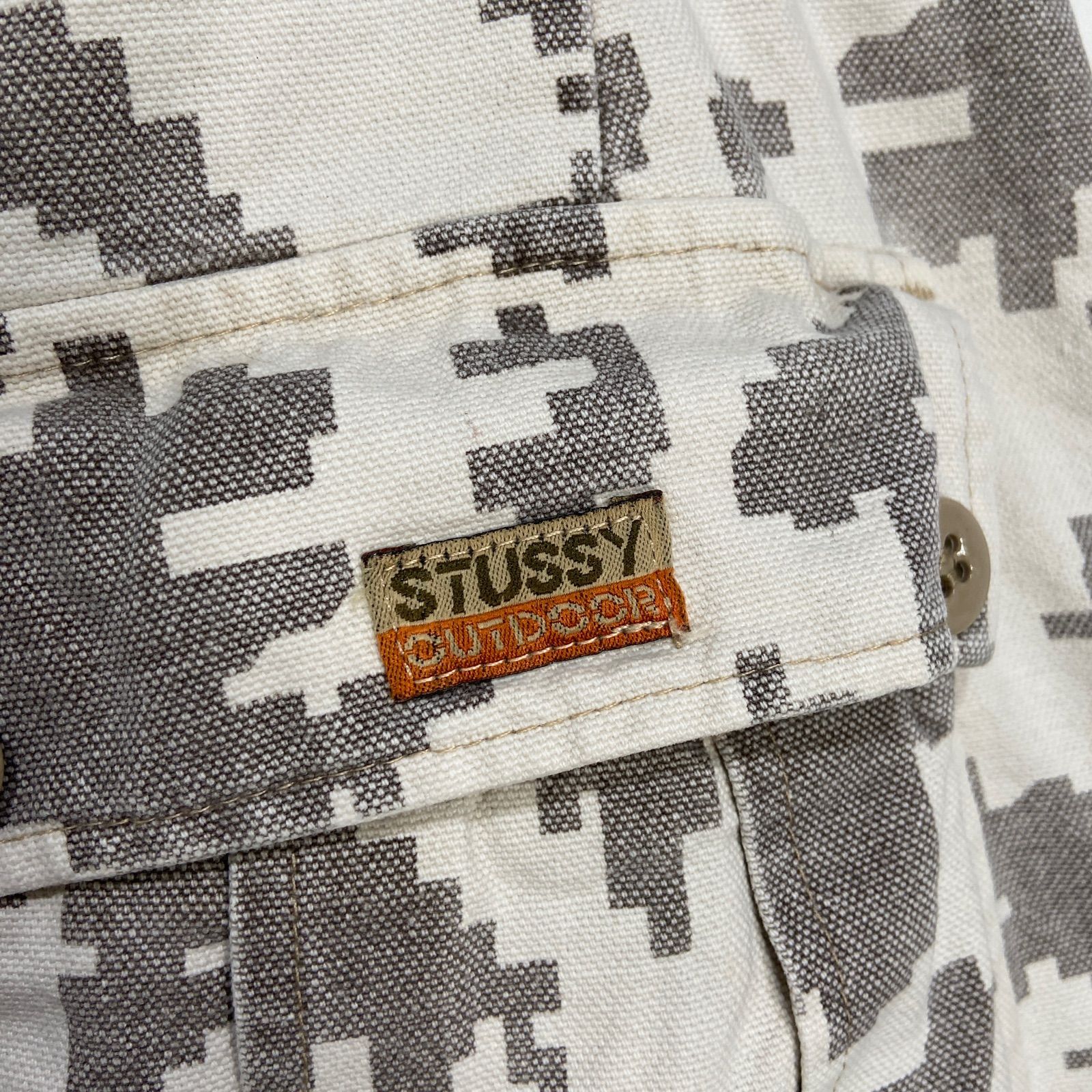 ☆STUSSY☆ステューシー☆カーゴショーツ☆デジカモ☆90s☆USA製☆迷彩