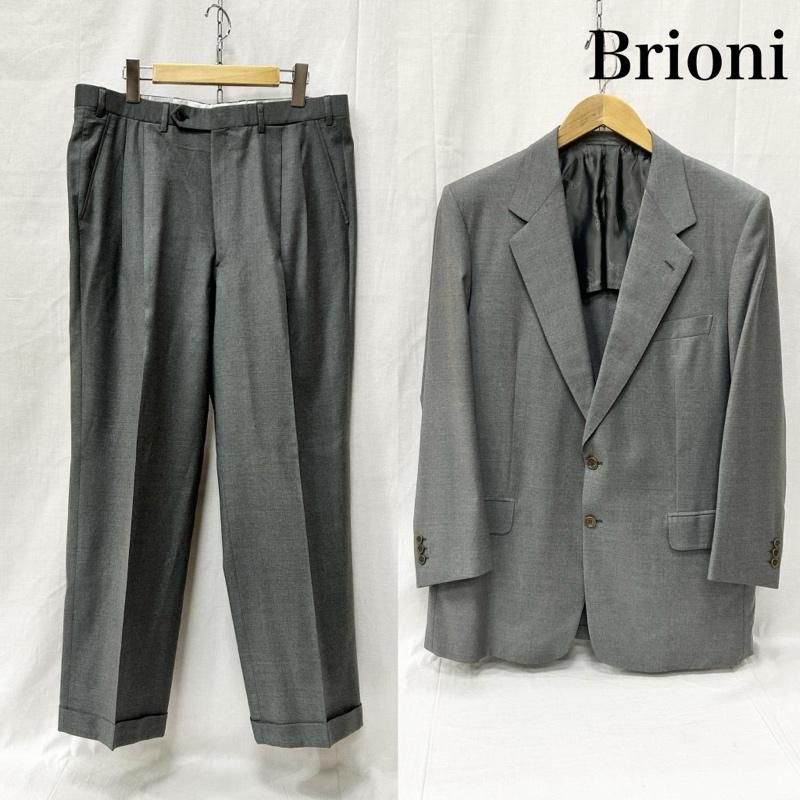 974 Brioni ブリオーニ 春夏スーツ セットアップ 46 グレー メンズ 974 Brioni ブリオーニ 春夏スーツ セットアップ 46 グレー