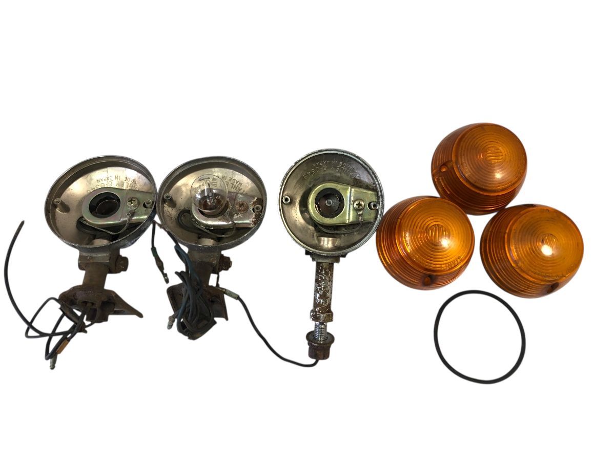 cl350系/cb350系NOS 純正未使用品/51606-345-670XW HONDA CB250 CB350 SL250 SL350 CL250 CL350 ウィンカー レンズ セット
