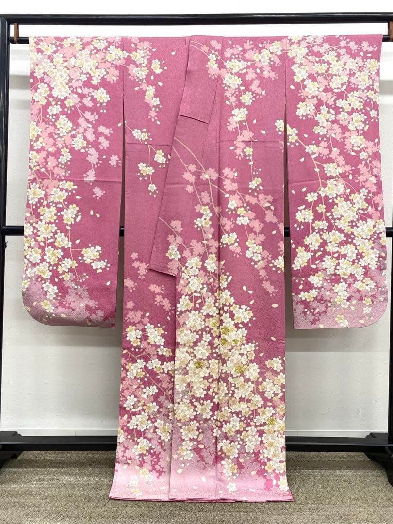 振袖 青柳製 金刺繍 紋意匠 桜 身丈169cm MO3506 - メルカリ