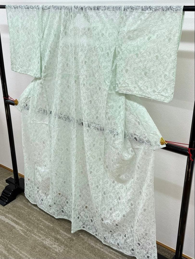 レース 着物 浴衣にも パステルグリーン 未使用品 FU108 - メルカリ
