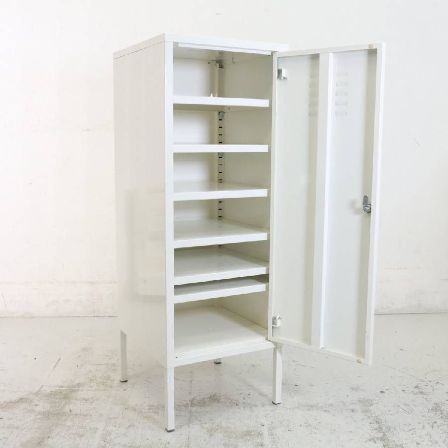 【廃盤希少品】IKEA PSキャビネット 縦型 ロッカー風 廃番・レア】 IKEA イケア PSロッカー 鍵付き 足付き ホワイト
