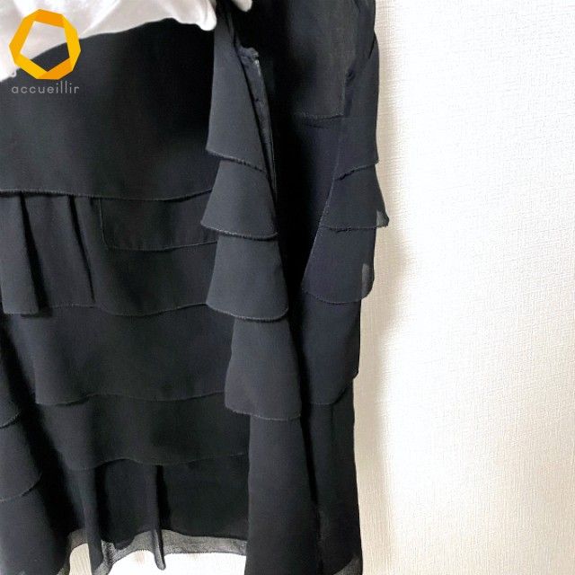 snc ヴィヴィアンタム VIVIENNETAM カットソー 0 黒 ノースリーブ 