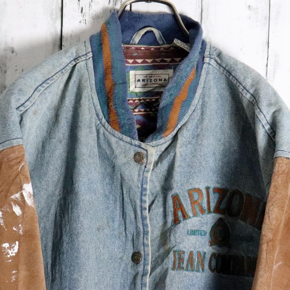 ARIZONA JEAN COMPANY デニムスタジャン ペイントダメージ - メルカリ