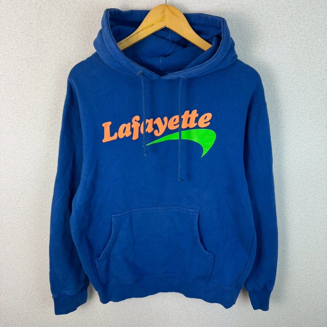 Lafayette ラファイエット スウェット パーカー ロゴプリント ブルー M 