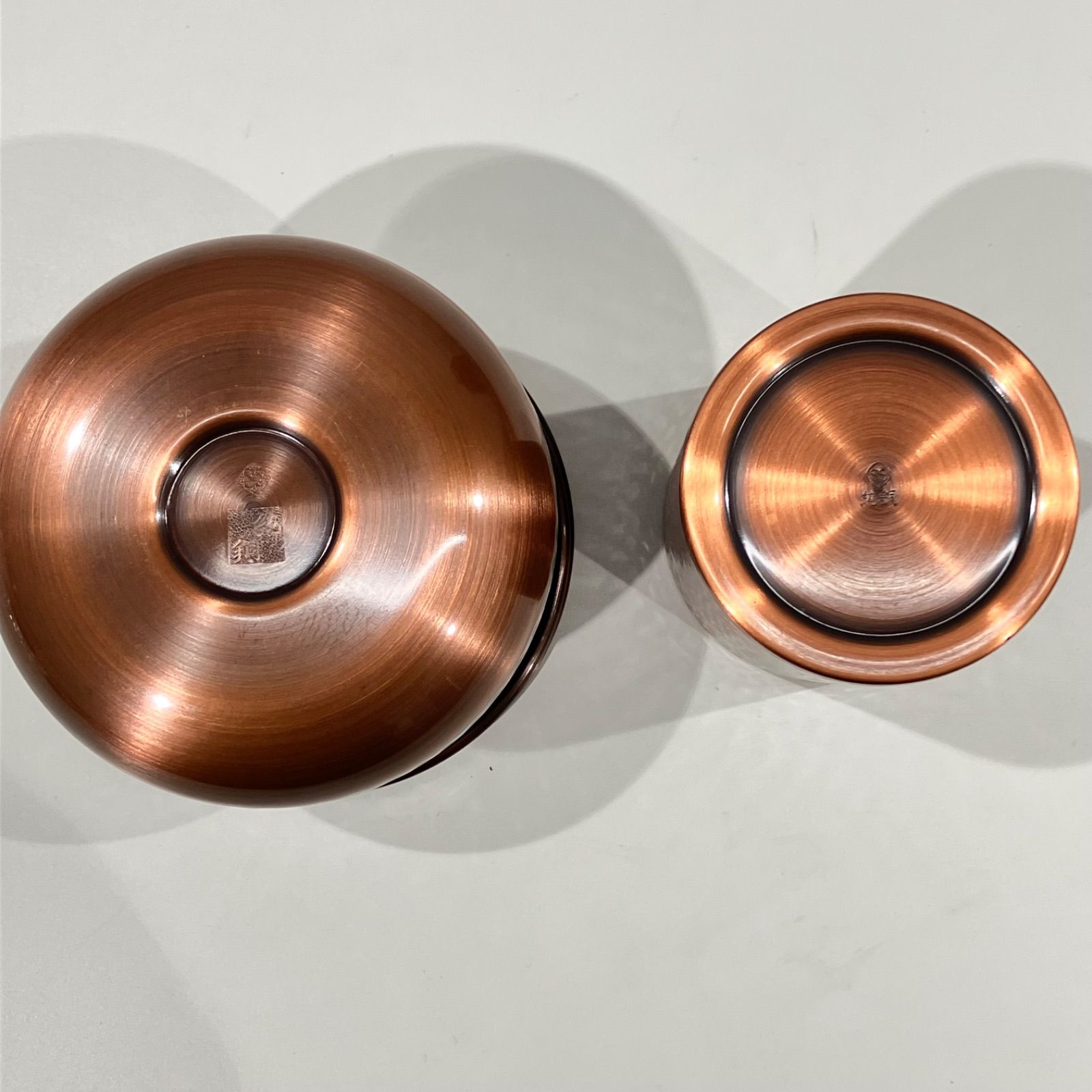 純銅製 茶器セット 茶こぼし 茶筒 茶托 槌目 【送料無料】 - メルカリ