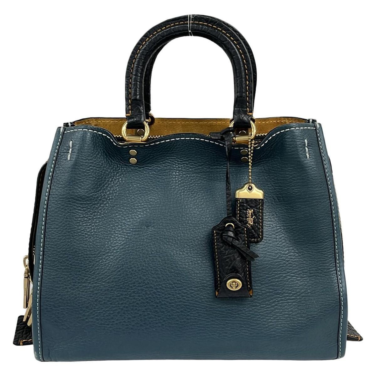 COACH(コーチ) ハンドバッグ ローグ バッグ グラブタン ぺブル レザー 