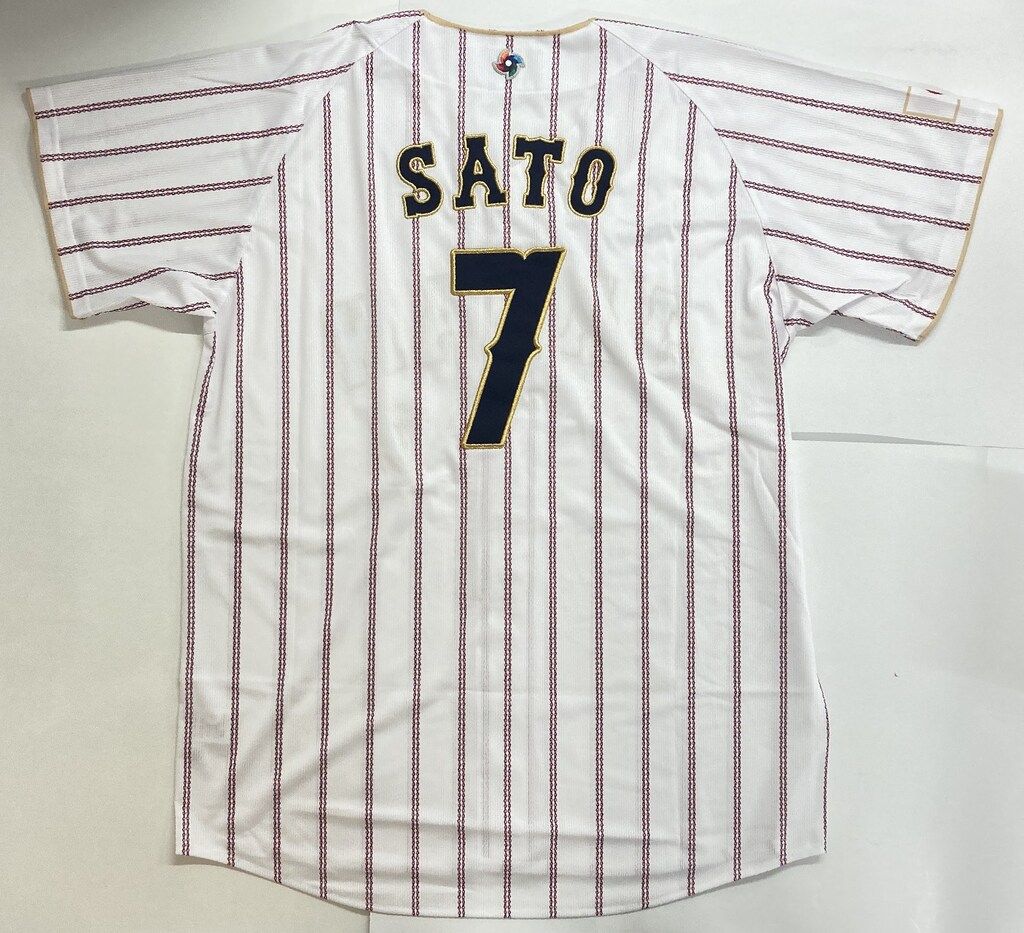 侍ジャパン 2026 WBC 佐藤輝明レプリカユニフォーム(ホーム) タグ付