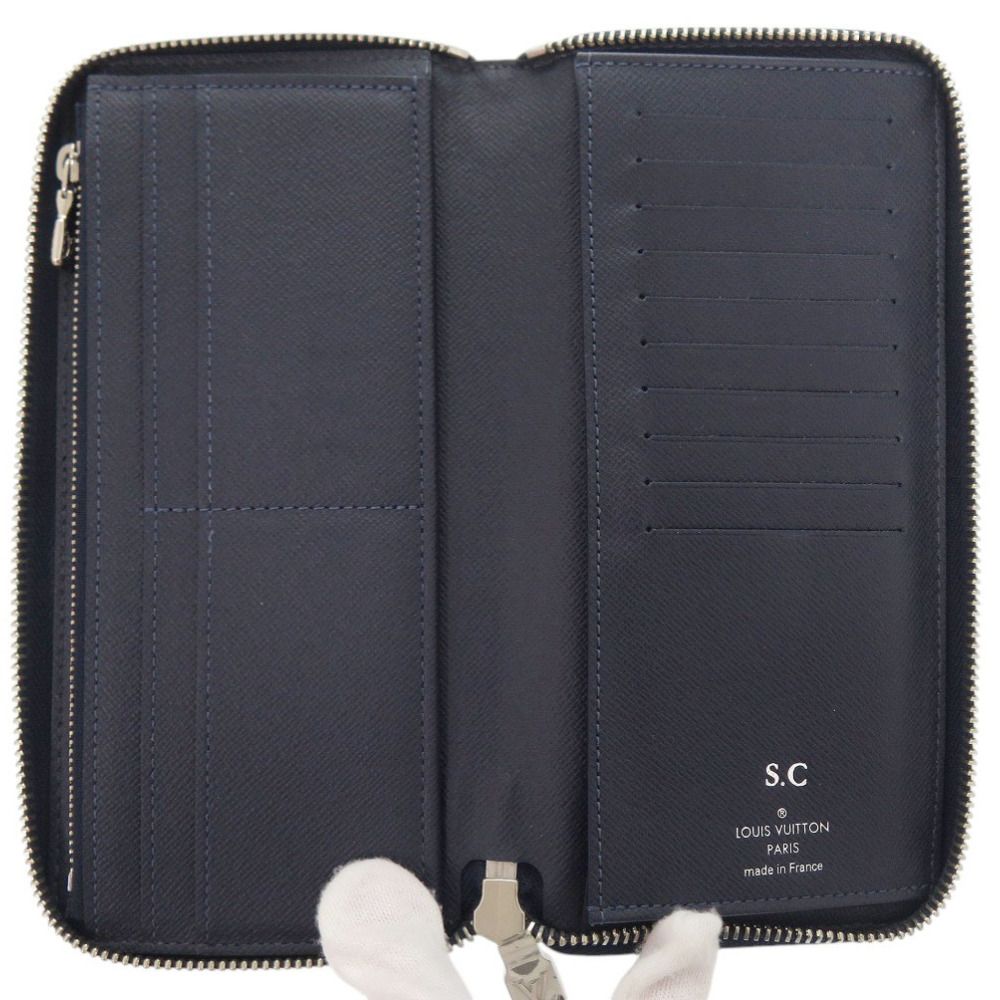 美品 ルイ ヴィトン ジッピーウォレット ヴェルティカル タイガ M30510 ネイビー 長財布 LV 1520【中古】LOUIS VUITTON メンズ 美品 ルイ ヴィトン ジッピーウォレット ヴェルティカル タイガ M30510