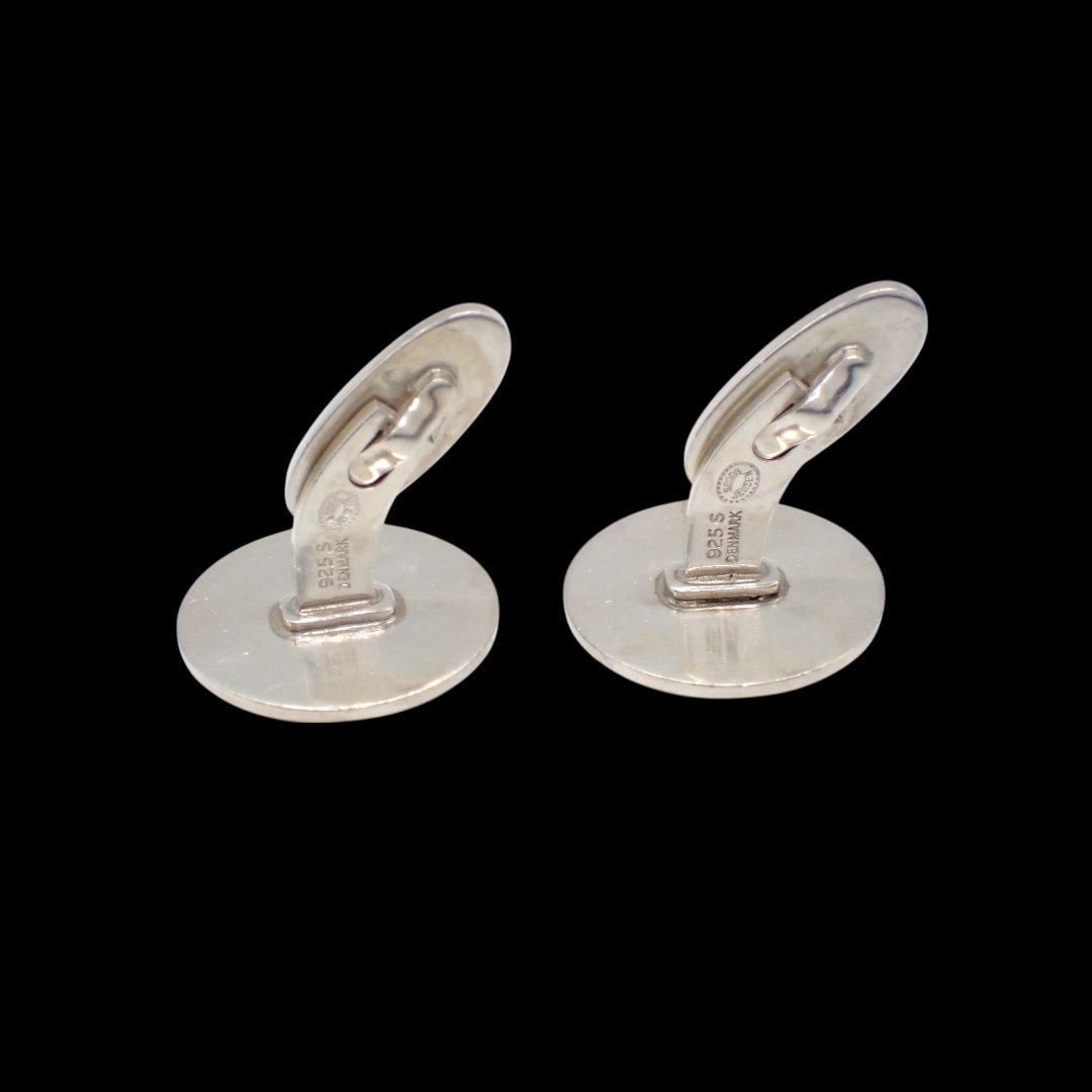 Georg Jensen ジョージジェンセン 107 ラウンド カフリンクス カフス