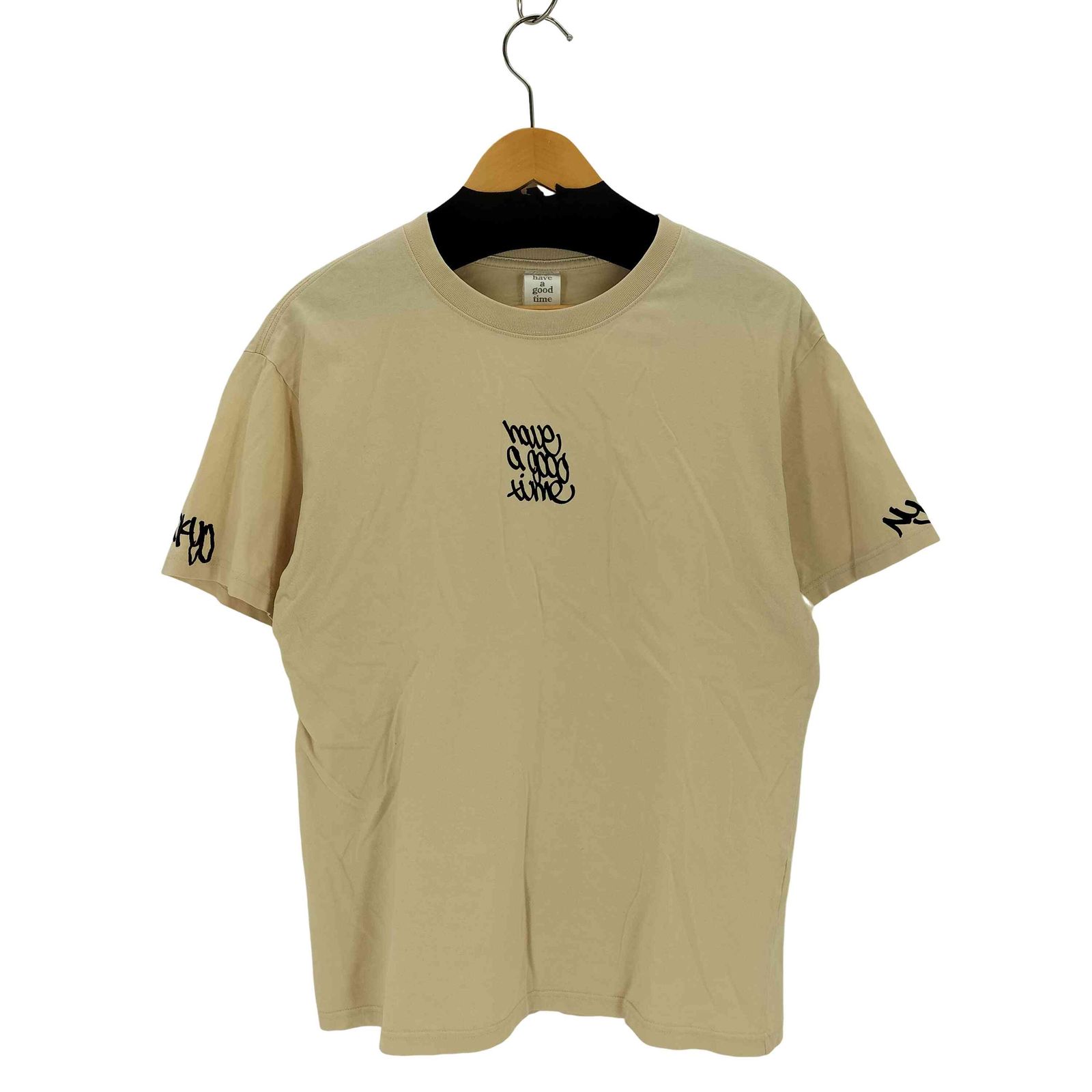 ハブアグッドタイム HAVE A GOOD TIME プリントクルーネックS/S T 