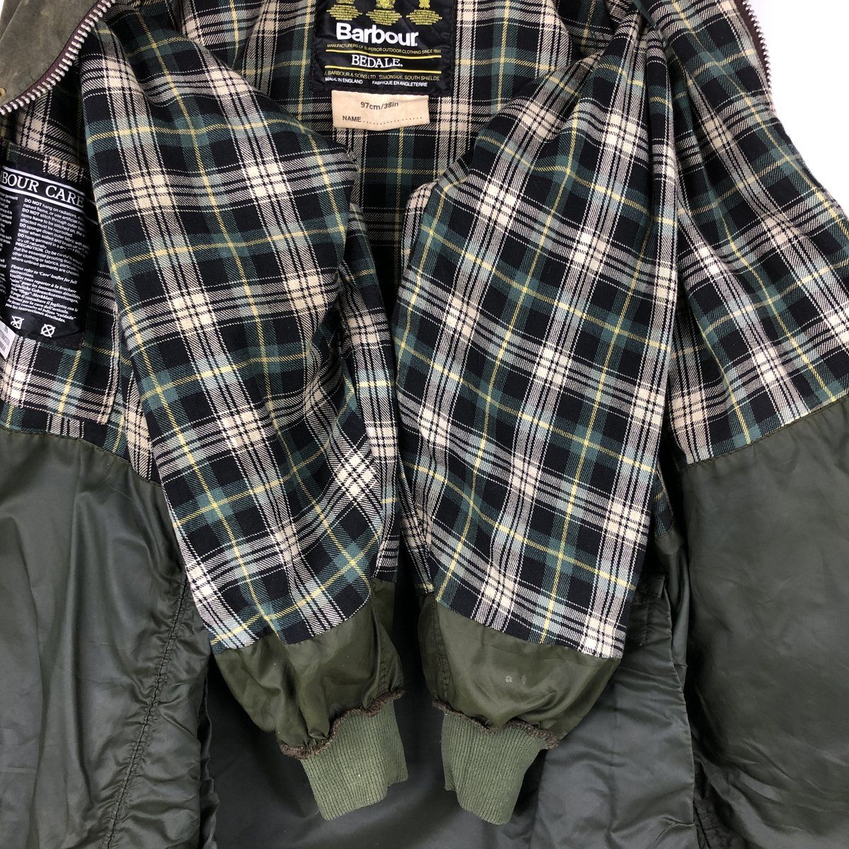 古着 80~90年代 バブアー Barbour BEDALE ビデイル 旧3ワラント