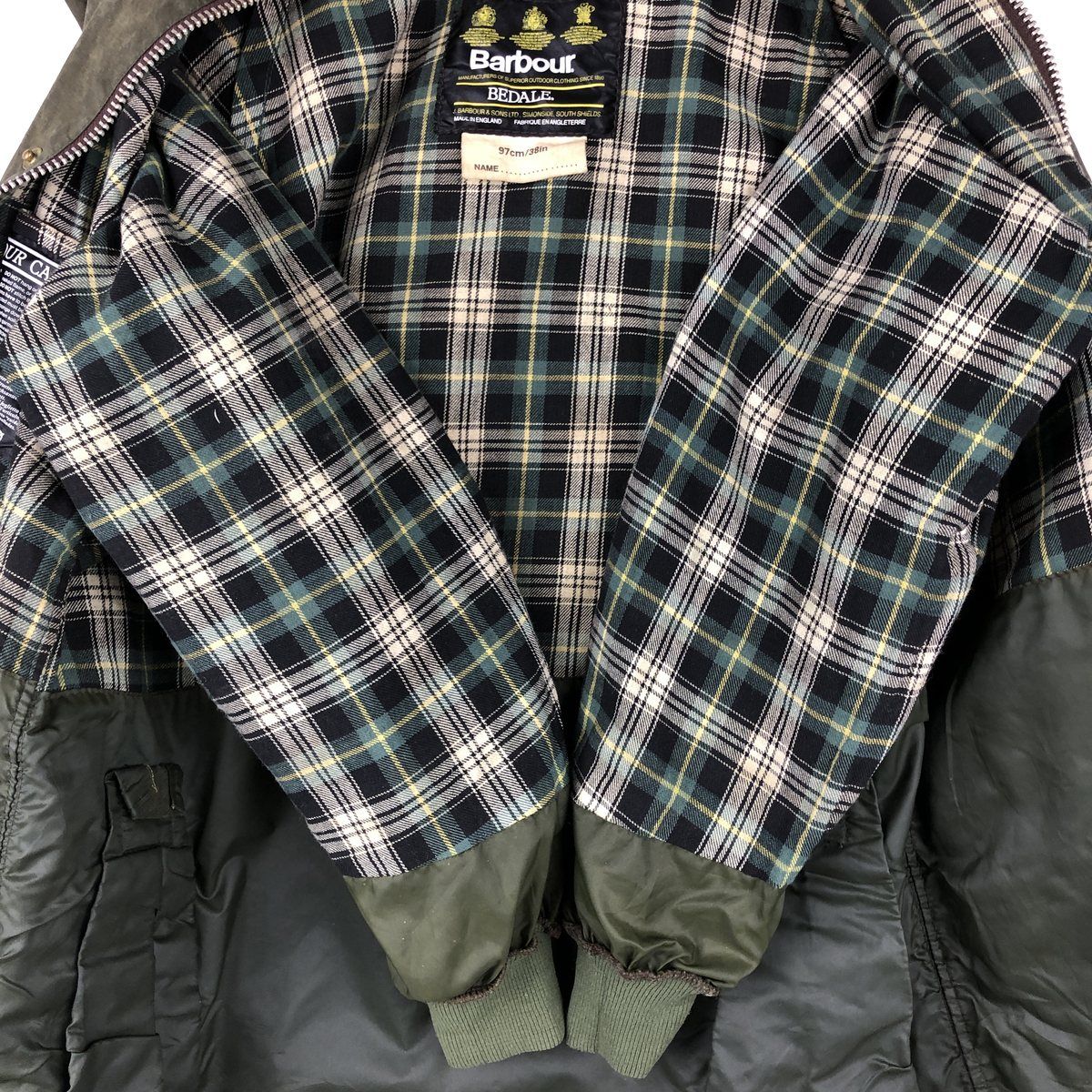 古着 80~90年代 バブアー Barbour BEDALE ビデイル 旧3ワラント