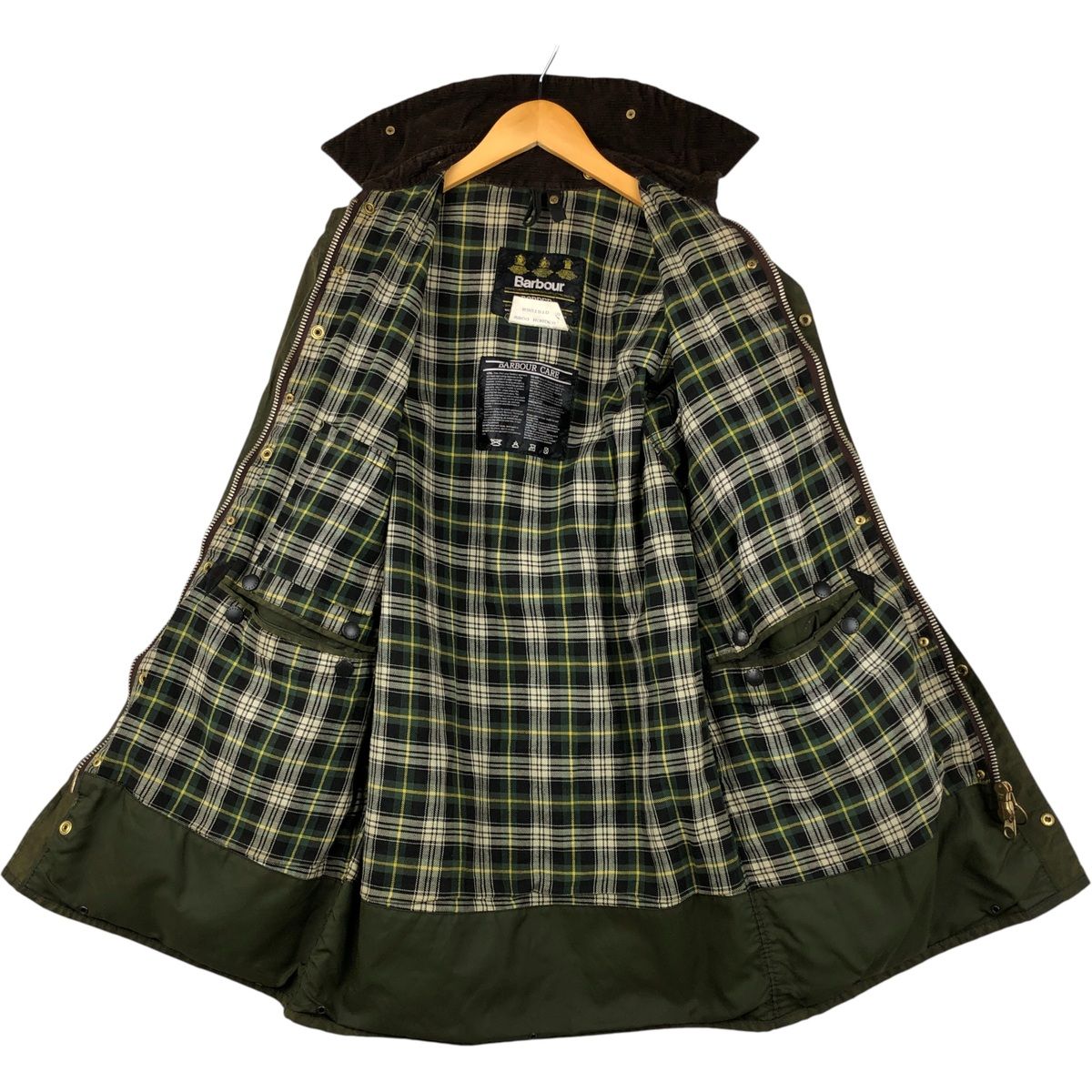 Barbour BORDER 3ワラント 古着 80~90年代 バブアー Barbour BORDER ボーダー 旧3ワラント